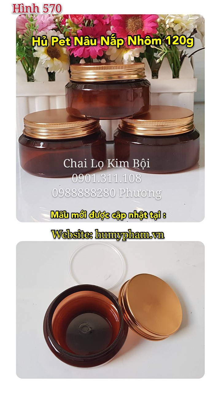 hủ pet 120g đựng kem